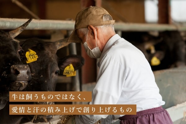 牛は飼うものではなく、 愛情と汗の積み上げで創り上げるもの